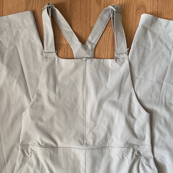 ❤️ Lululemon WovenAir Overalls Size 8 Raw Linen NWT - Picture 3 of 15
